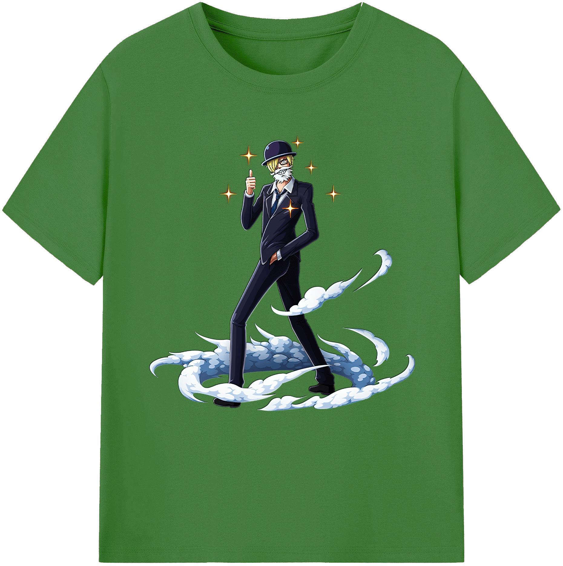 （画像用） ワンピース サンジ ONE PIECE Sanji レディースカジュアルプリントTシャツ（綿100％）
